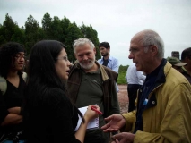 interview pour la télé locale